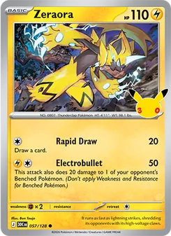 Pokémon-Karte Zeraora 057/128