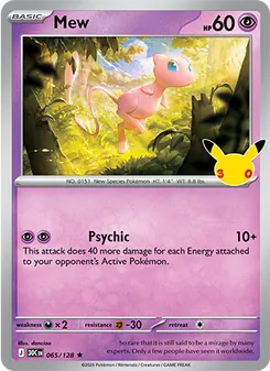 Pokémon-Karte Mew 065/128