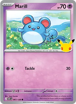 Pokémon-Karte Marill 067/128