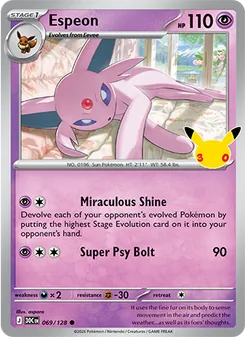 Pokémon-Karte Espeon 069/128