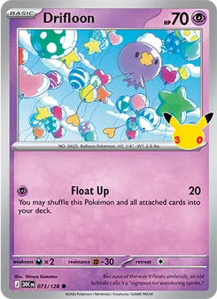 Pokémon-Karte Drifloon 073/128