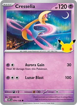 Pokémon-Karte Cresselia 074/128