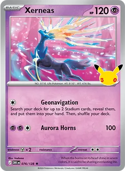Pokémon-Karte Xerneas 076/128
