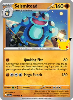 Pokémon-Karte Seismitoad 084/128