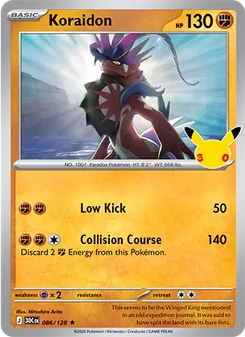 Pokémon-Karte Koraidon 086/128