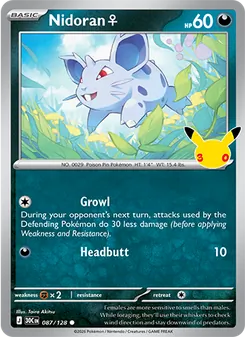 Pokémon-Karte Nidoran♀ 087/128