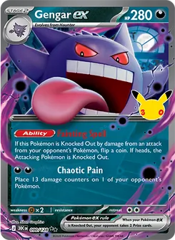 Pokémon-Karte Gengar ex 090/128