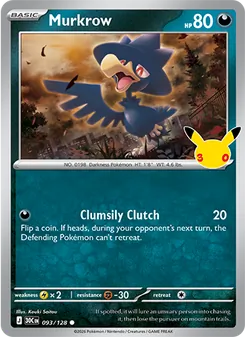 Pokémon-Karte Murkrow 093/128