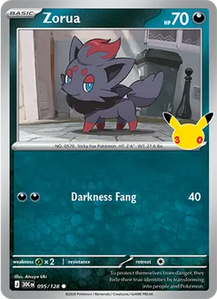 Pokémon-Karte Zorua 095/128