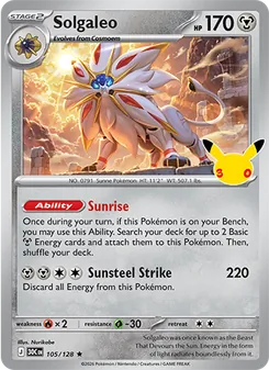 Pokémon-Karte Solgaleo 105/128