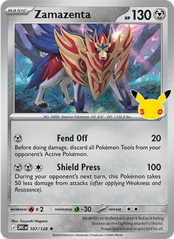 Pokémon-Karte Zamazenta 107/128