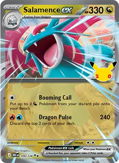 Pokémon-Karte Salamence ex 109/128