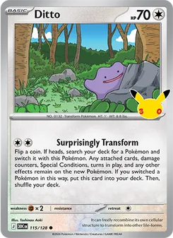 Pokémon-Karte Ditto 115/128