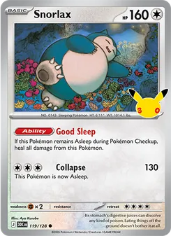 Pokémon-Karte Snorlax 119/128