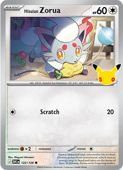 Pokémon-Karte Hisuian Zorua 122/128