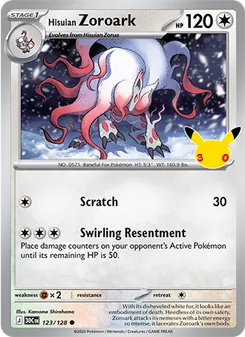 Pokémon-Karte Hisuian Zoroark 123/128