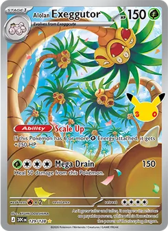 Pokémon-Karte Alolan Exeggutor 129/128