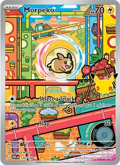Pokémon-Karte Morpeko 135/128