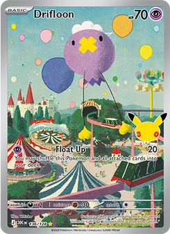 Pokémon-Karte Drifloon 136/128