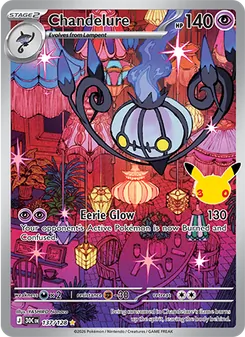 Pokémon-Karte Chandelure 137/128