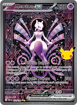 Pokémon-Karte Mewtwo ex 151/128