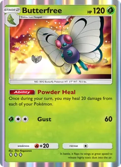 Pokémon-Karte Butterfree 007/226