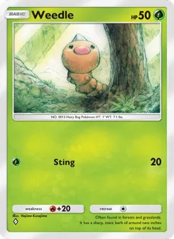 Pokémon-Karte Weedle 008/226