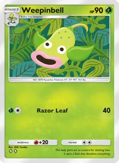 Pokémon-Karte Weepinbell 019/226