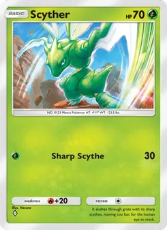 Pokémon-Karte Scyther 025/226