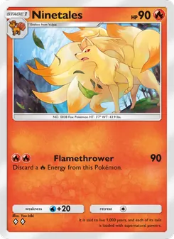 Pokémon-Karte Ninetales 038/226