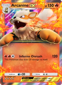 Pokémon-Karte Arcanine ex 041/226