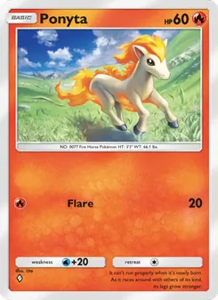 Pokémon-Karte Ponyta 042/226