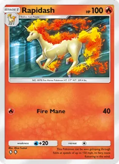 Pokémon-Karte Rapidash 043/226