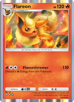 Pokémon-Karte Flareon 045/226
