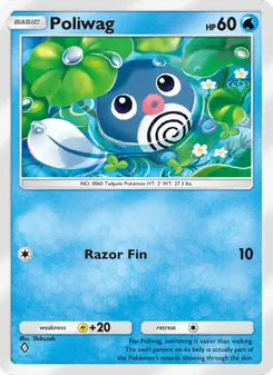 Pokémon-Karte Poliwag 059/226