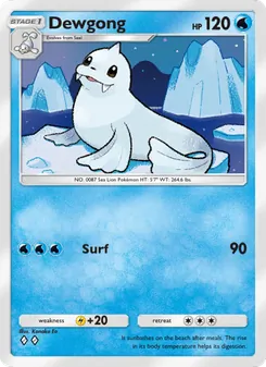 Pokémon-Karte Dewgong 065/226