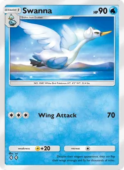 Pokémon-Karte Swanna 086/226