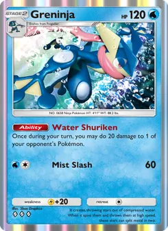Pokémon-Karte Greninja 089/226