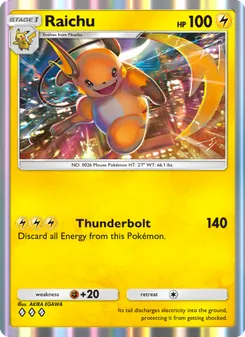 Pokémon-Karte Raichu 095/226