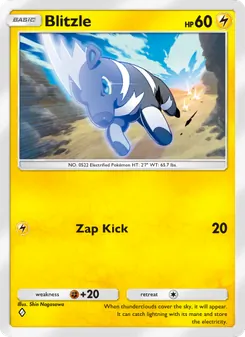 Pokémon-Karte Blitzle 105/226