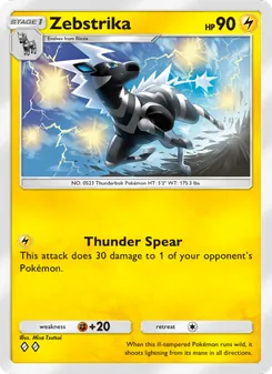 Pokémon-Karte Zebstrika 106/226