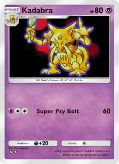 Pokémon-Karte Kadabra 116/226