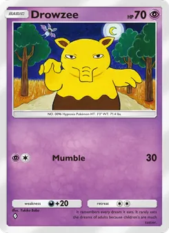 Pokémon-Karte Drowzee 124/226