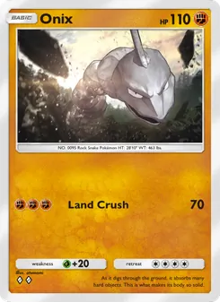 Pokémon-Karte Onix 150/226