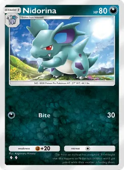 Pokémon-Karte Nidorina 167/226