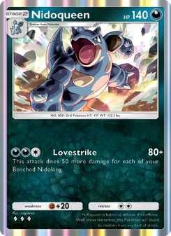 Pokémon-Karte Nidoqueen 168/226
