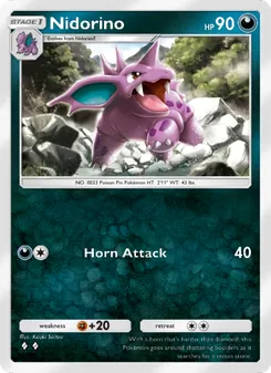 Pokémon-Karte Nidorino 170/226