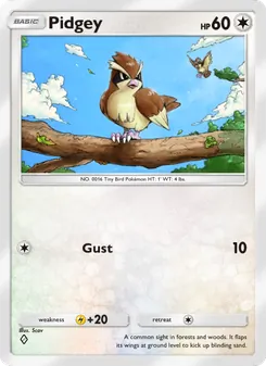 Pokémon-Karte Pidgey 186/226