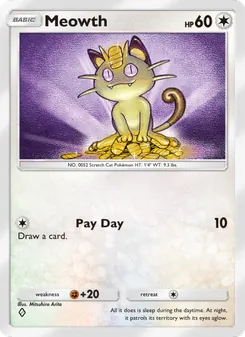 Pokémon-Karte Meowth 196/226
