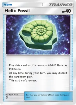 Pokémon-Karte Helix Fossil 216/226